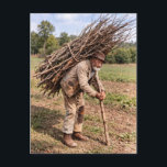 A Wiltshire Thatcher 1892 Briefkaart<br><div class="desc">This is a digitally enhanced print derived from an antique black and white photograph titled "A Wiltshire Thatcher". It was discovered in a Victorian photograph album titled: “Reminiscences of a visit to Shaftesbury. Whitsuntide 1892. A present to Auntie from Ernest.” It was taken by Ernest Howard Farmer. A similar image...</div>