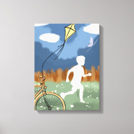 A Wing Ahead II – Childhood Freedom & Play Canvas Afdruk