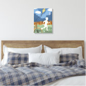 A Wing Ahead II – Kinderlijke vrijheid en spel Canvas Afdruk (Insitu (Slaapkamer))