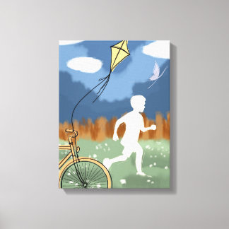 A Wing Ahead II – Kinderlijke vrijheid en spel Canvas Afdruk