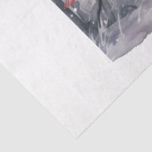 A Winter Cardinal Serie Ontwerp 2 Tissuepapier (Detail)
