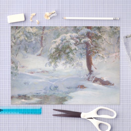 A Winter Idyll Tissuepapier (Craft)