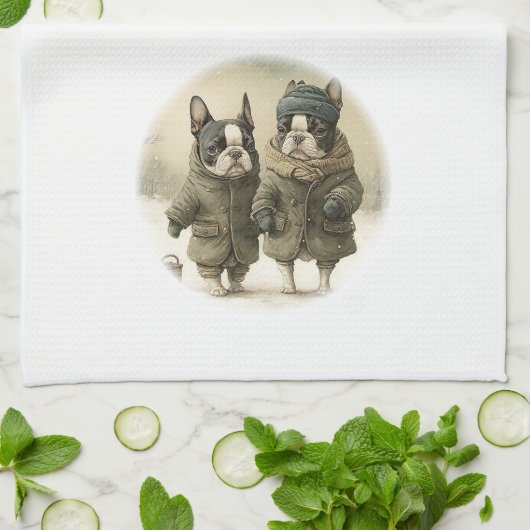 A Winter Walk 02 Theedoek (Gevouwen)