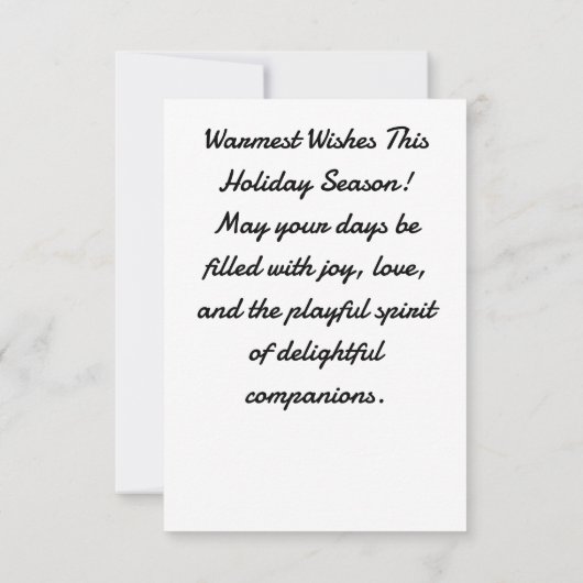 A Winter Wonderland Kaart (Achterkant)