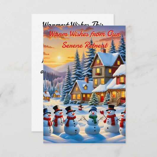 A Winter Wonderland Kaart (Voorkant / Achterkant)