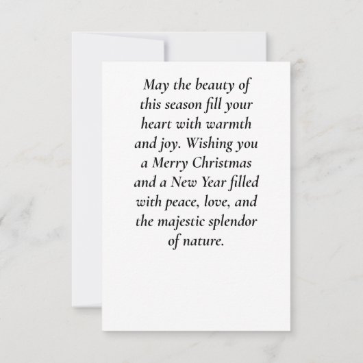 A Winter Wonderland Kaart (Achterkant)