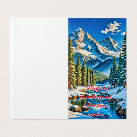 A Winter Wonderland Kaart (Buitenkant ongevouwen)