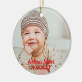 A Winter Wonderland: Your Baby's First Christmas Keramisch Ornament (Links)