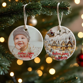 A Winter Wonderland: Your Baby's First Christmas Keramisch Ornament
