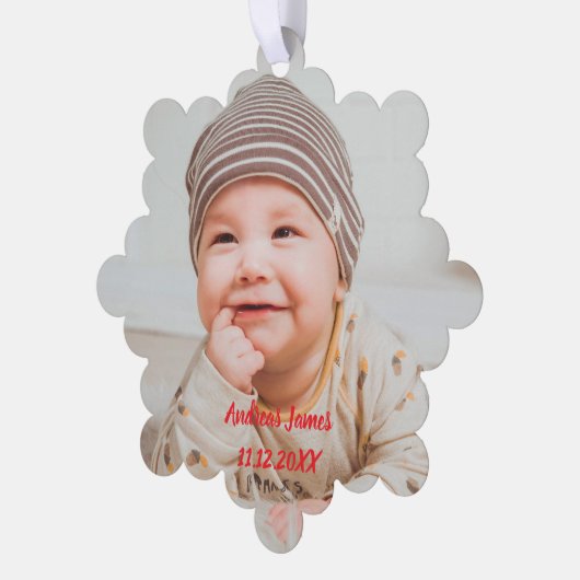 A Winter Wonderland: Your Baby's First Christmas Ornament Kaart (Links)