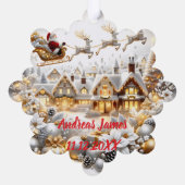 A Winter Wonderland: Your Baby's First Christmas Ornament Kaart (Achterkant)