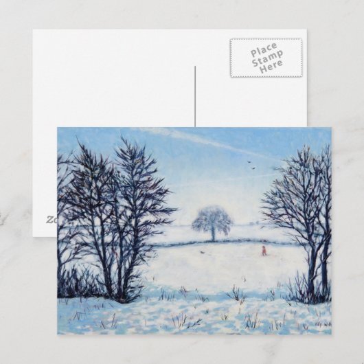 A Winters Walk Briefkaart (Voorkant / Achterkant)