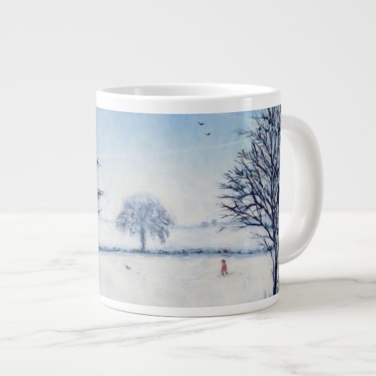 A Winters Walk Grote Koffiekop (Voorkant rechts)