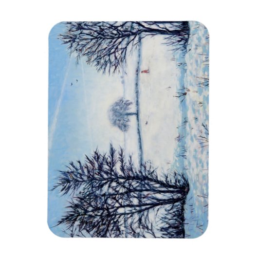 A Winters Walk Magneet (Verticaal)