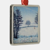 A Winters Walk Metalen Ornament (Rechts)