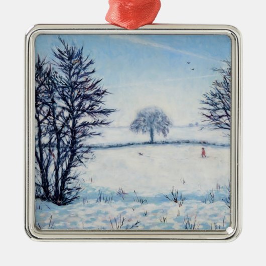 A Winters Walk Metalen Ornament (Voorkant)