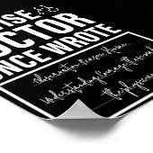 A Wise Doctor Once Wrote Meme Funny Doctor Poster (Hoek)