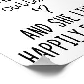 A Wise Woman Once Said Funny Feminist Quote Gift  Poster (Hoek)