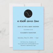 A Wish Come True Big Dipper Baby Shower Invitation Kaart (Voorkant)