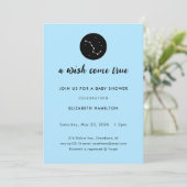 A Wish Come True Big Dipper Baby Shower Invitation Kaart (Staand voorkant)