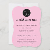 A Wish Come True Big Dipper Baby Shower Invitation Kaart (Voorkant)