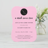 A Wish Come True Big Dipper Baby Shower Invitation Kaart (Staand voorkant)
