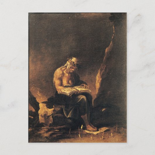 A Witch - Salvatore Rosa (1646) Briefkaart (Voorkant)