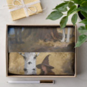 A Witch With Her Wolf Friends decoupage Tissuepapier (Geschenk)