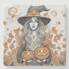 A witch's love stenen onderzetter