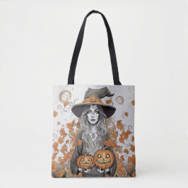 A witch's love tote bag
