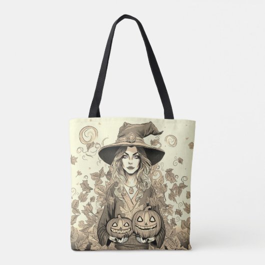 A witch's love tote bag (Achterkant)