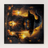 A Witchy Dark Cat Legpuzzel (Horizontaal)