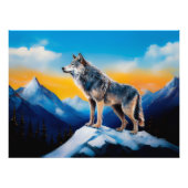 A wolf foto afdruk (Voorkant)