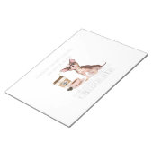 a woman can not survive on kluis alone she also notitieblok (Schuin)