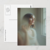 A Woman Lost in Thought Vintage Photography Briefkaart (Voorkant / Achterkant)