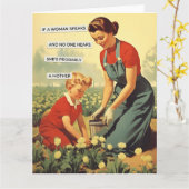 A WOMAN SPEAKS KAART (Gele Bloem)