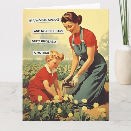 A WOMAN SPEAKS KAART (Voorkant)