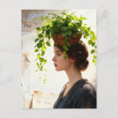 A Woman with Houseplant on her Head Briefkaart (Voorkant)