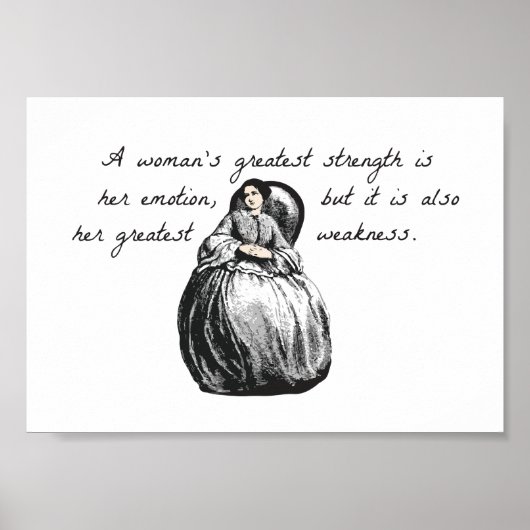 A woman's greatest strength... poster (Voorkant)