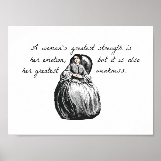 A woman's greatest strength... poster (Voorkant)