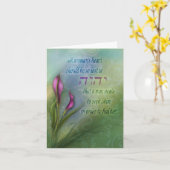 A Womans Heart - Calla Lily Kaart (Gele Bloem)