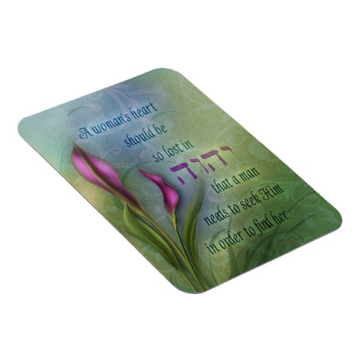 A Womans Heart - Calla Lily Magneet (Rechterzijde)