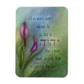 A Womans Heart - Calla Lily Magneet (Verticaal)