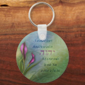 A Womans Heart - Calla Lily Sleutelhanger (Voorkant)