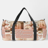 A Woman's Journey Of Faith Pink Watercolor Floral Plunjezak (Achterkant)