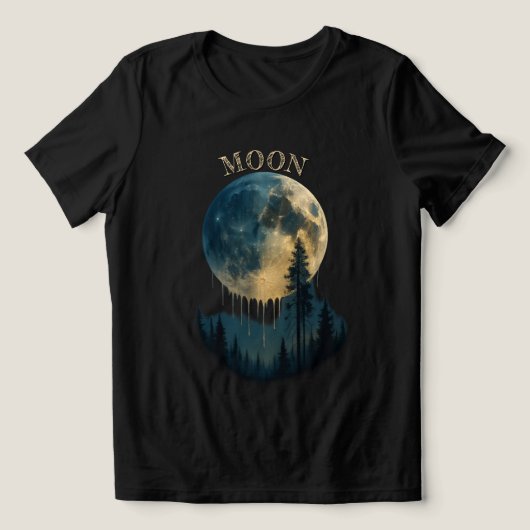 A wonderful and beautiful shirt for moon lovers. (Design voorkant)