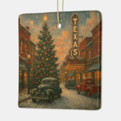 A Wonderful Christmas on the Streets of Texas Keramisch Ornament (Links)