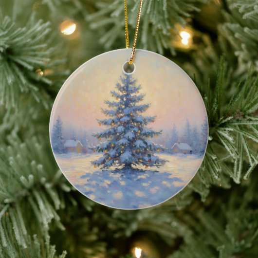 A wonderful Monet-style Christmas tree Keramisch Ornament (Boom)