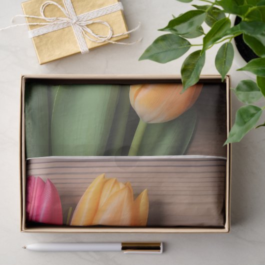 A Wood and Tulip Series Design #4 Tissuepapier (Geschenk)