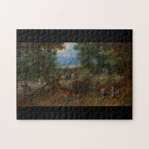 A Woodland Road met Reizigers 1607 Jan Brueghel Legpuzzel